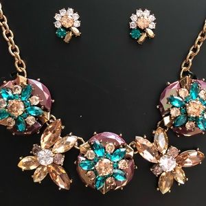 Jewled Necklace and Earring set